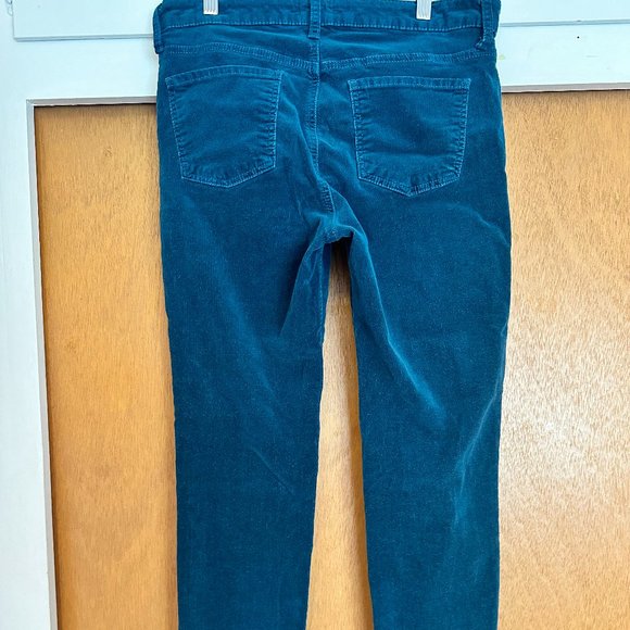 Edyson Corduroy Teal Skinny Pants - Picture 3 of 5